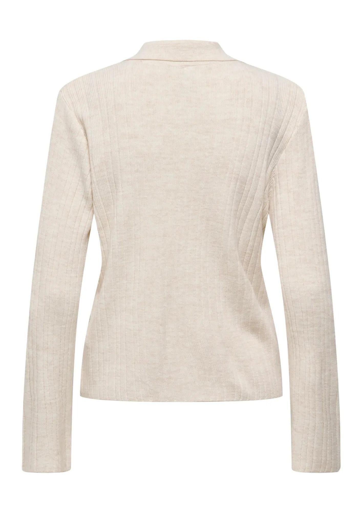 Cardigan Donna Only Thea Beige 15353029 Pumice Stone Melange ONLY