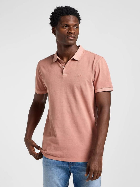 Garment Dye Polo Uomo Rosa
