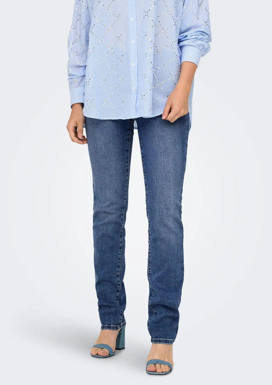 Jeans Donna Only Onlsui Blu Denim Medio 15330805 Medium Blue Denim ONLY