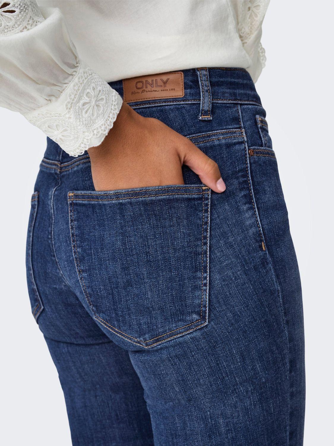 Jeans Flared fit Donna Dark Blue Denim 15337824 Dark Blue Denim ONLY