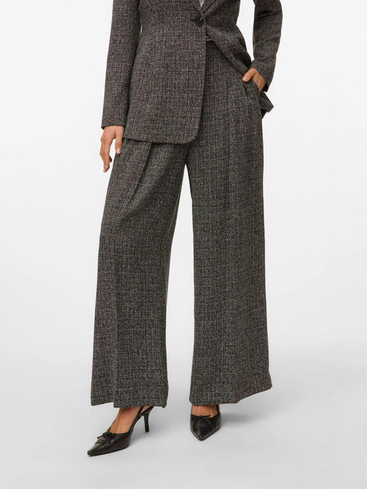 Vero Moda VMPERLE Pantaloni formali Donna Nero sale e pepe