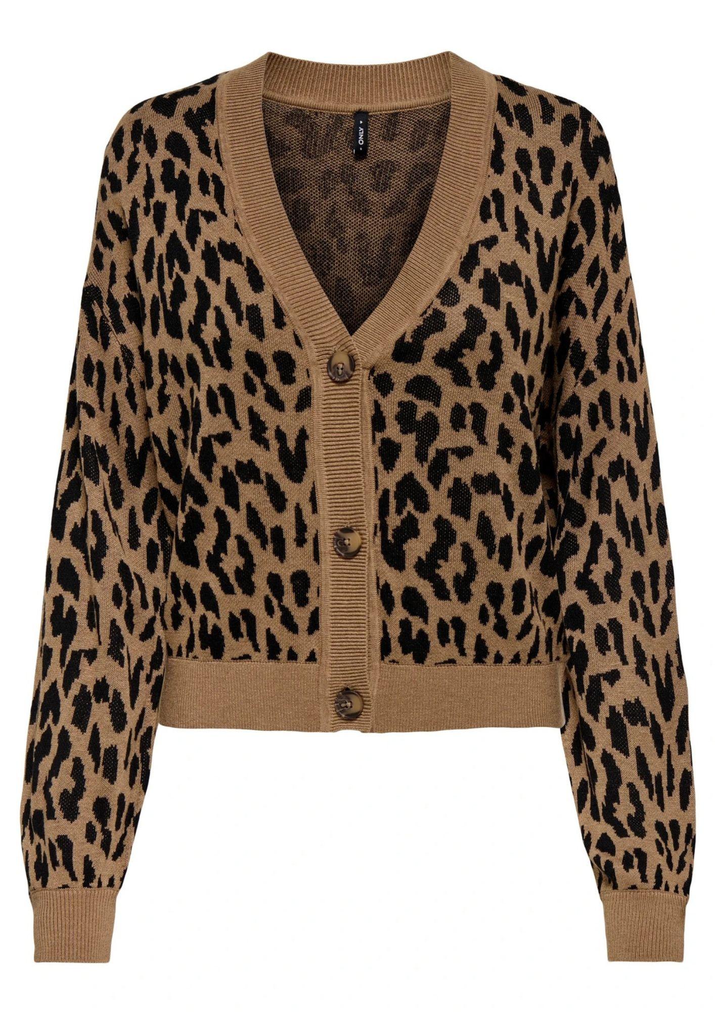 Cardigan Donna Only Vienna Marrone 15347875 Toasted Coconut ONLY