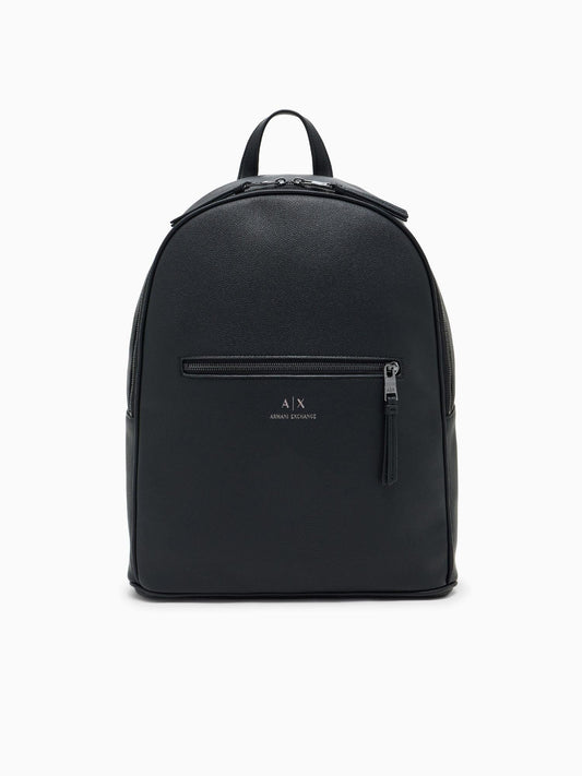 Armani Exchange Zaino semi-rigido con tasca esterna Nero