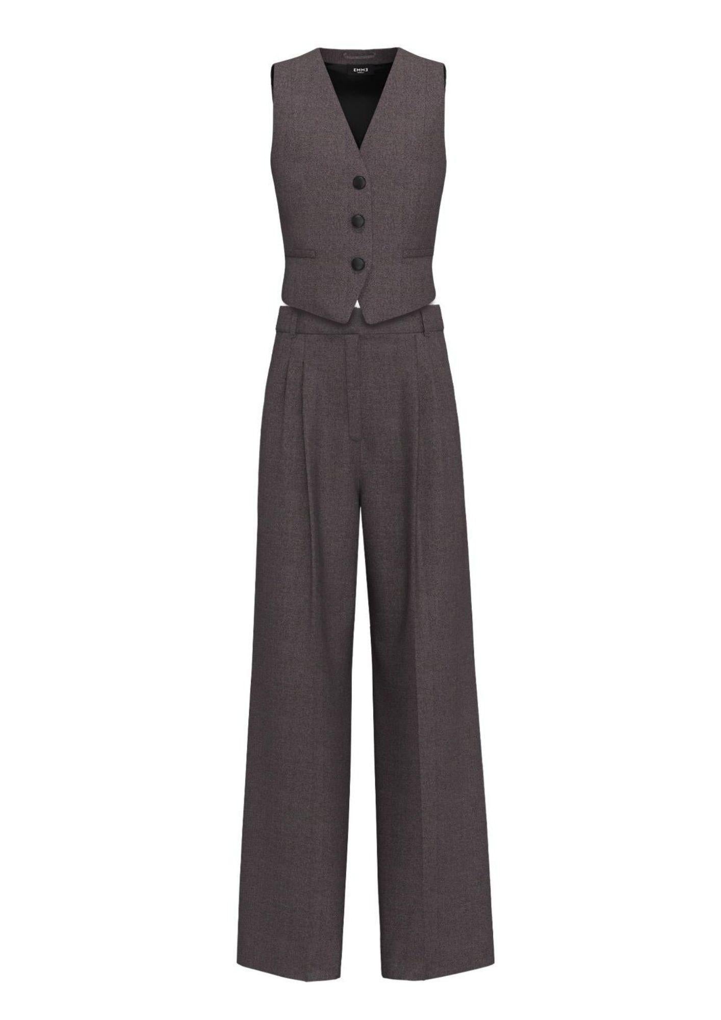 Emme Marella Tailleur Donna Naia Grigio 2525216021200 007 EMME MARELLA