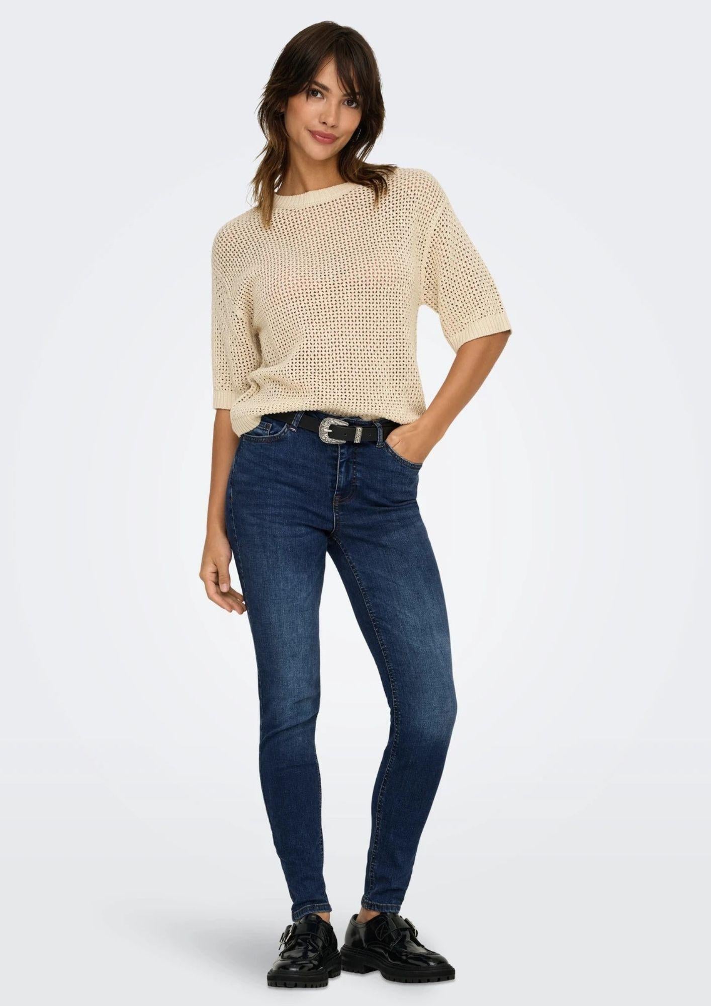 Jacqueline De Yong Jeans Donna Fina Blu scuro 15346536 Dark Blue Denim JACQUELINE DE YONG