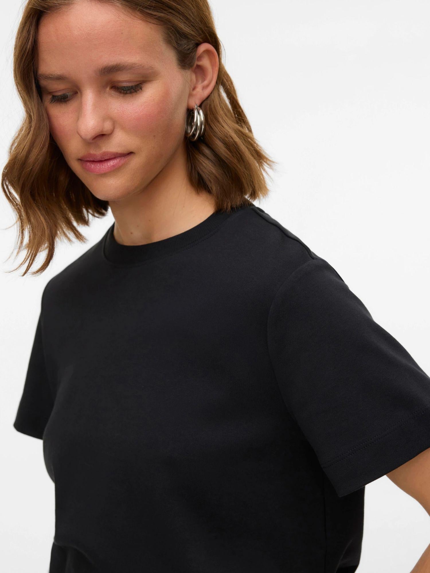 Vero Moda AWNAIMA T-Shirt Donna Nero 10294544 Black VERO MODA