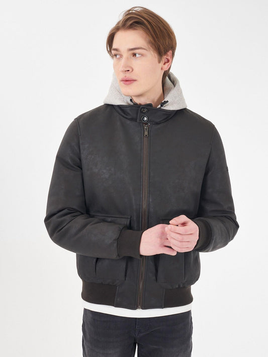 Giubbino Uomo Bomber Marrone Testa di Moro