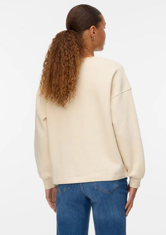 Fatilda Beige Women's Sweatshirt