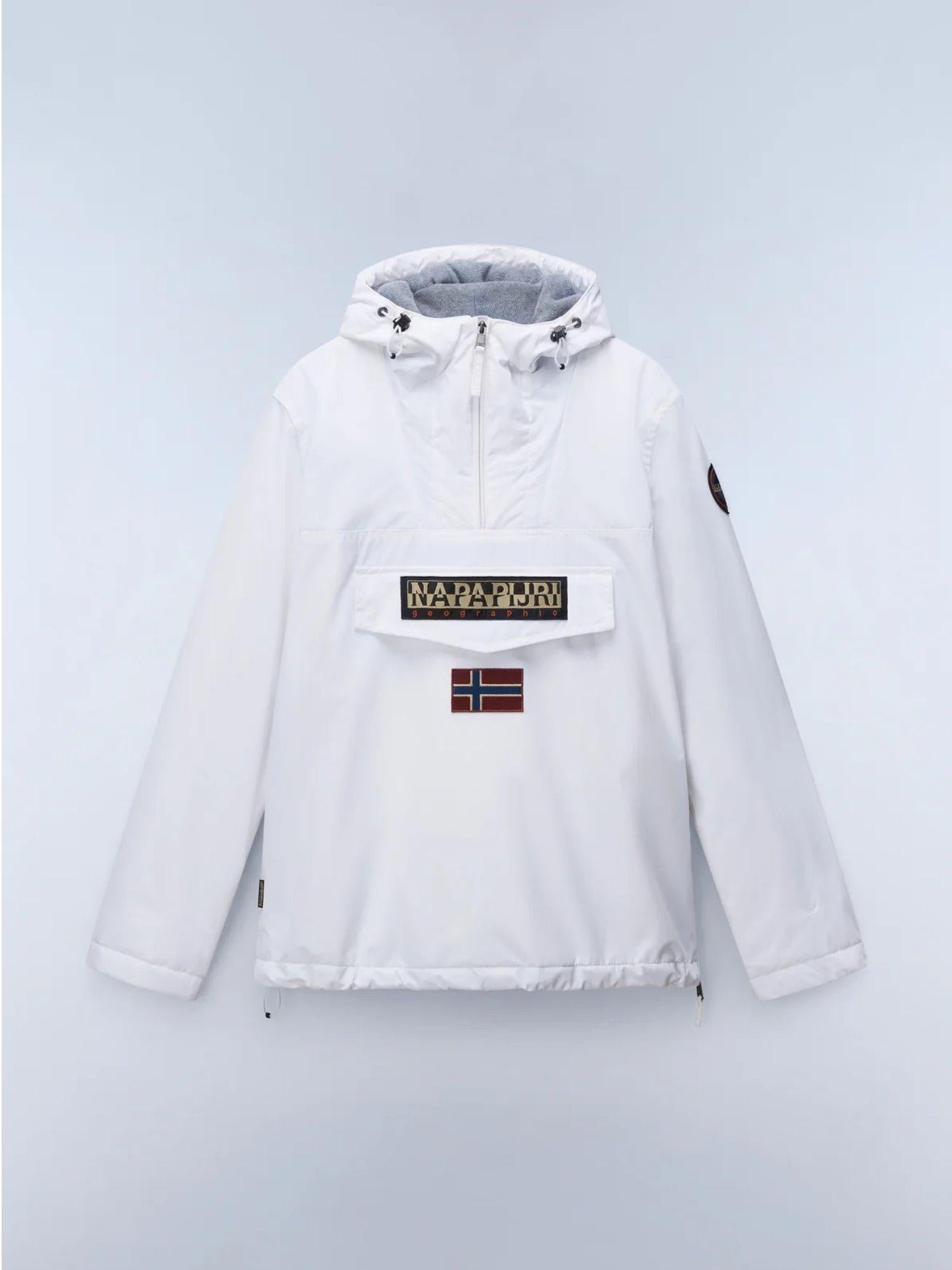 Napapijri Giacca Anorak Rainforest Winter Uomo Grigio Chiaro NP0A4GMC 002 NAPAPIJRI