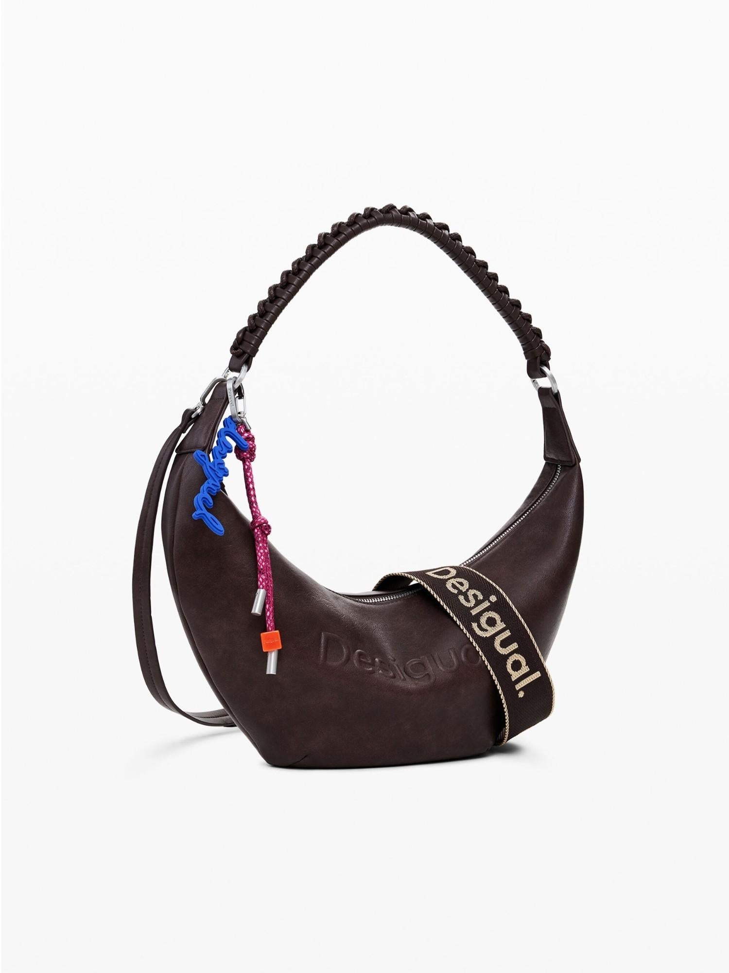 Desigual Borsa a tracolla media con logo 3D Donna Marrone 25WAXPAX 6009 DESIGUAL