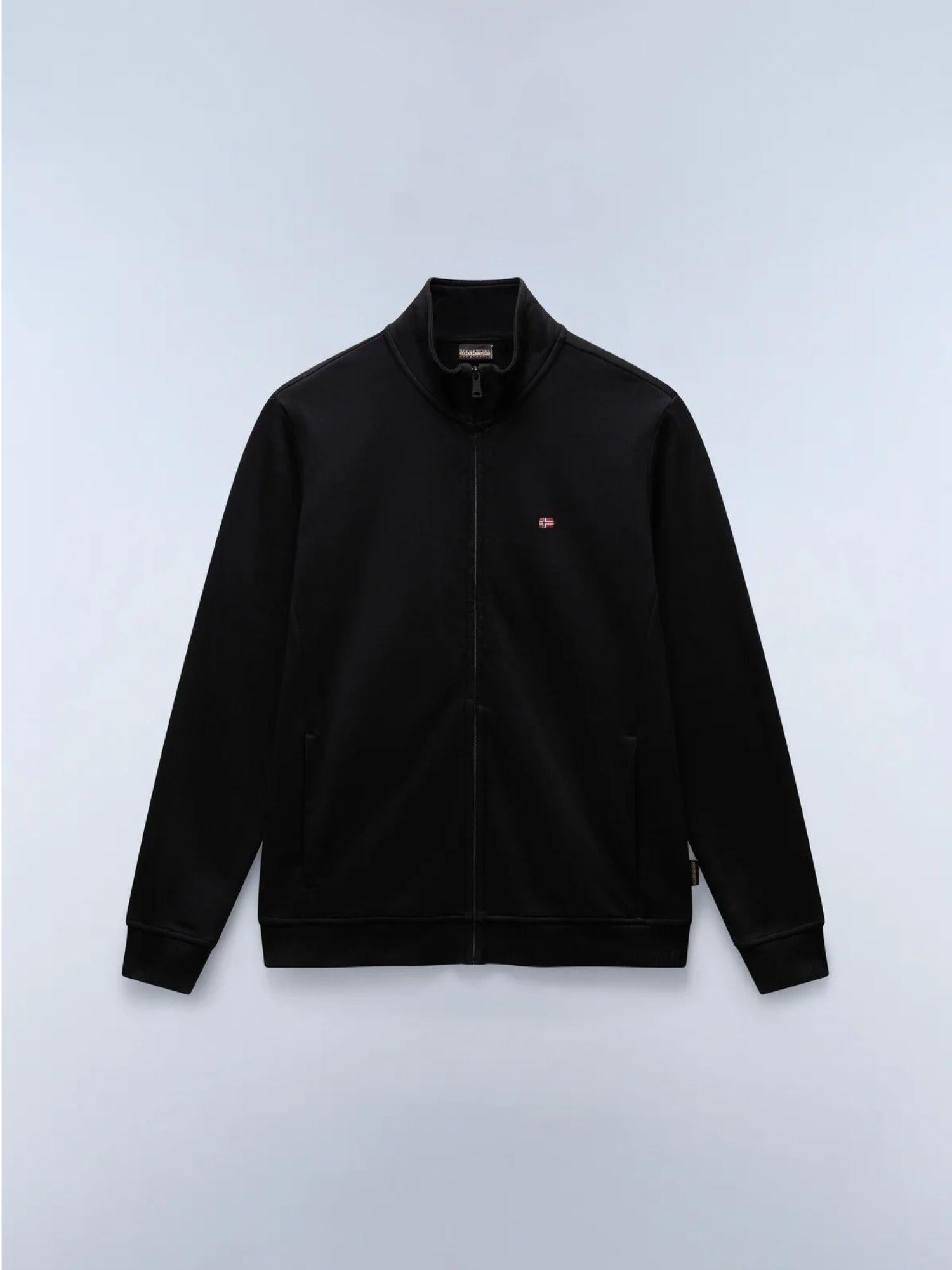 Napapijri Felpa con Zip Balis Winter Uomo Nero NP0A4GBA 041 NAPAPIJRI