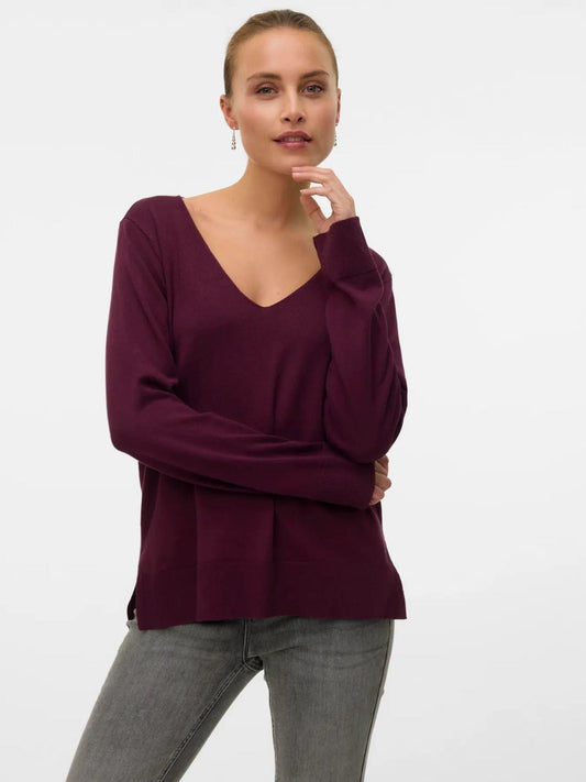Vero Moda VMSILJE Pullover Donna Winetasting 10320451 Winetasting VERO MODA