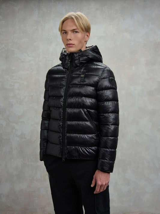 Blauer Giacca Invernale Uomo Adams Nera con Interno Beige BLUC02079 5958 999 BLAUER