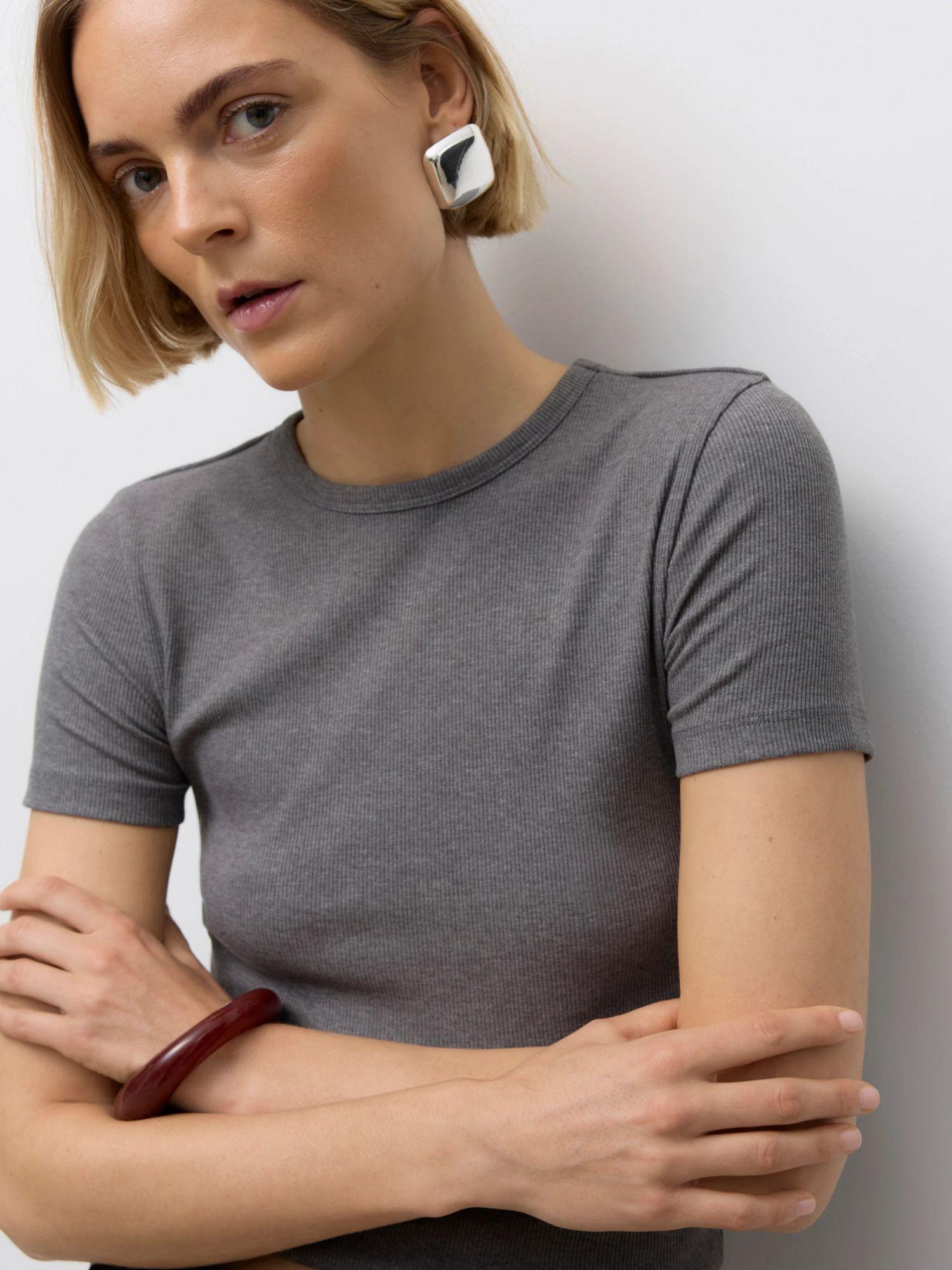 Vero Moda AWIRWINA Top Donna Medium Grey Melange 10329978 Medium Grey Melange VERO MODA