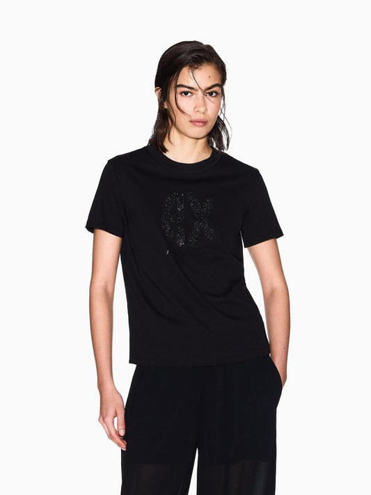 Armani Exchange T-shirt regular fit Donna Nero