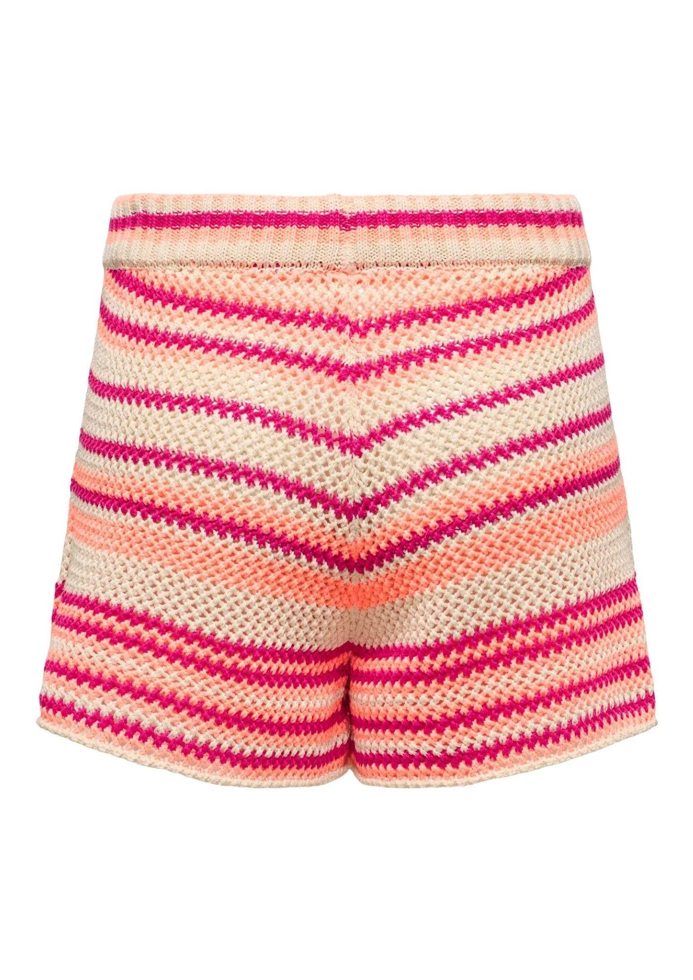 Pantaloncino Donna Beige e Fucsia 15344405 Ecru/PapayaPunch ONLY