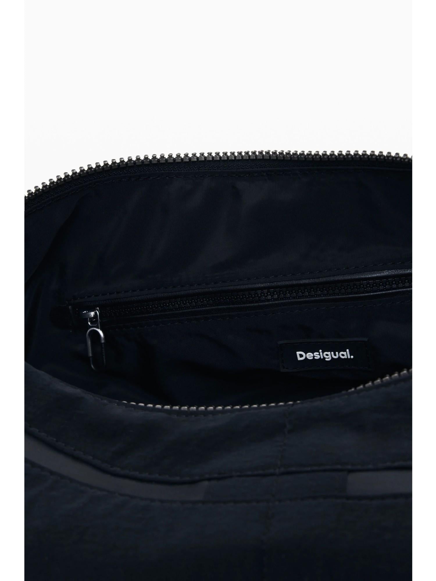 Desigual Borsa da viaggio media in nylon Donna Nero 25WAXY15 2000 DESIGUAL