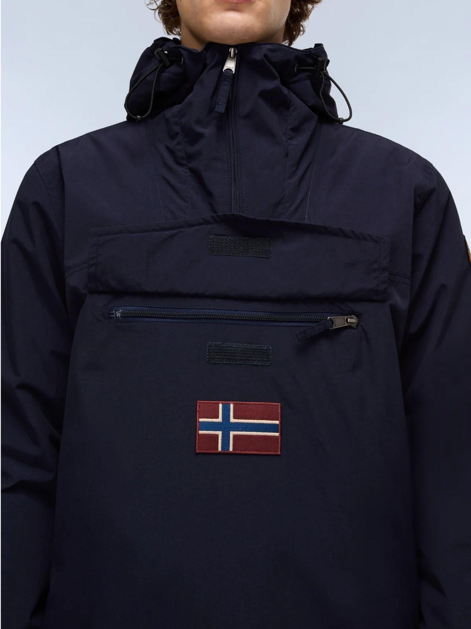 Napapijri Giacca Anorak Rainforest Winter Uomo Blu Scuro NP0A4GMC 176 NAPAPIJRI