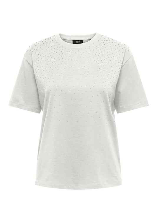 Jacqueline De Yong T-Shirt Donna Smilla Bianca