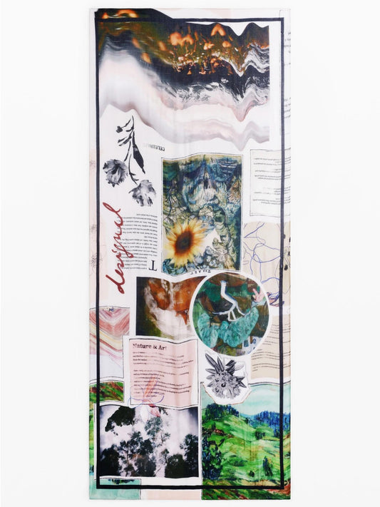 Foulard rettangolare collage Donna Finiture del mare