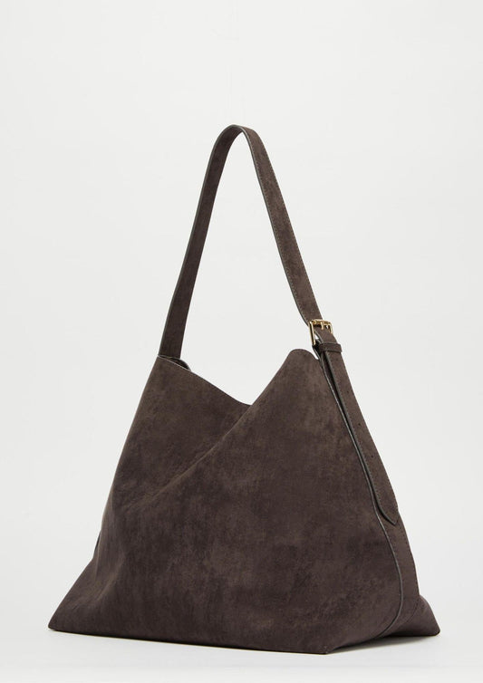Maxi hobo bag Adelio Woman Dark brown