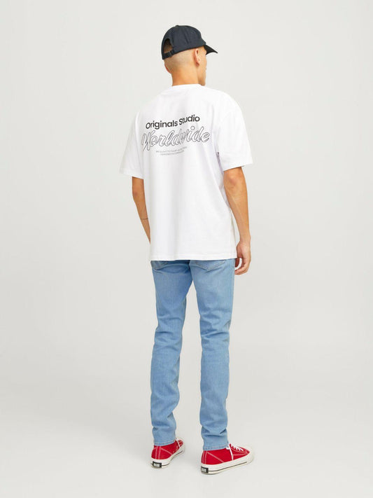 Jeans Skinny Fit Uomo Blu Denim