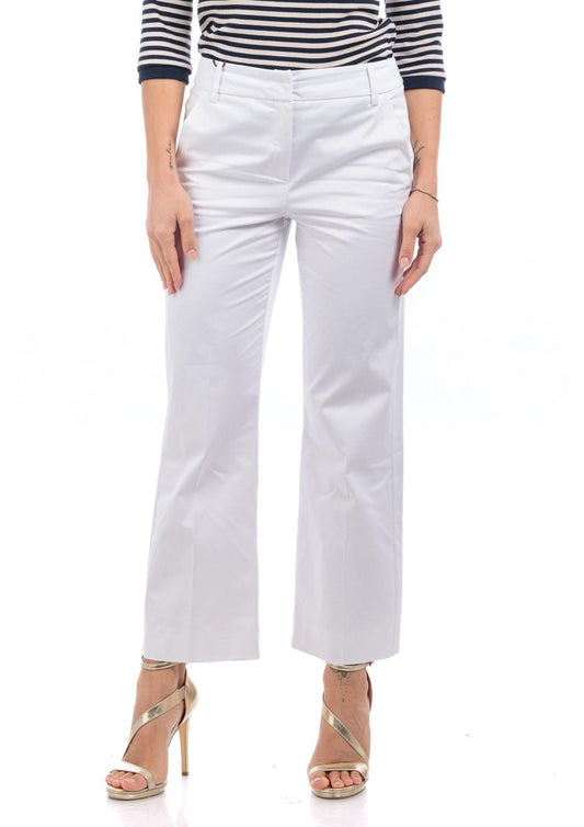 Emme Marella Pantalone Donna Footing Bianco Latte