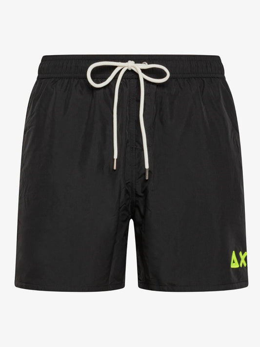 Costume Sun68 con Logo Fluo Uomo Nero