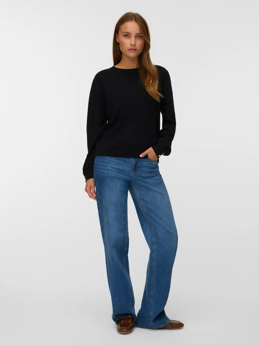 Vero Moda VMHOLLYKARIS Women's Sweater Black