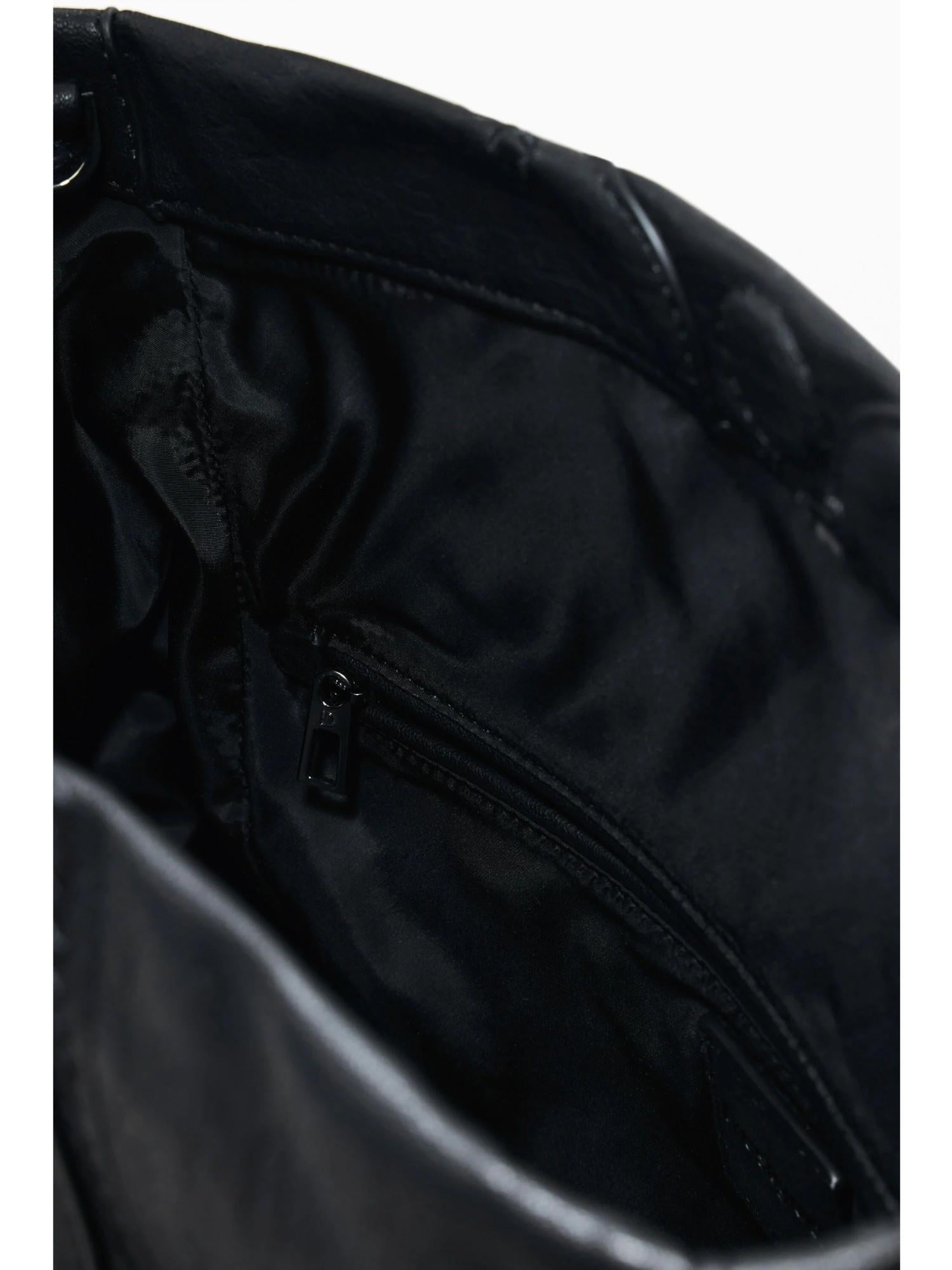Desigual Borsa effetto pelle ricamata media Donna Nero 25WAXPAA 2000 DESIGUAL