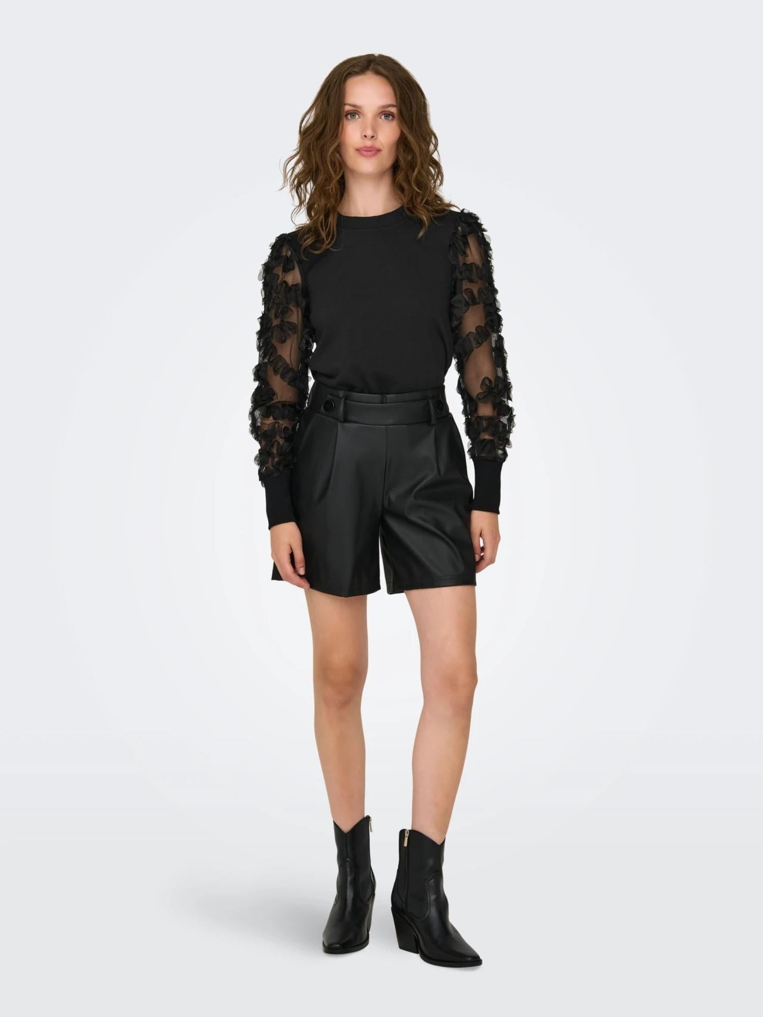 Jacqueline De Yong JDYFAIRVIEW Felpa Donna Nero 15220558 Black JACQUELINE DE YONG