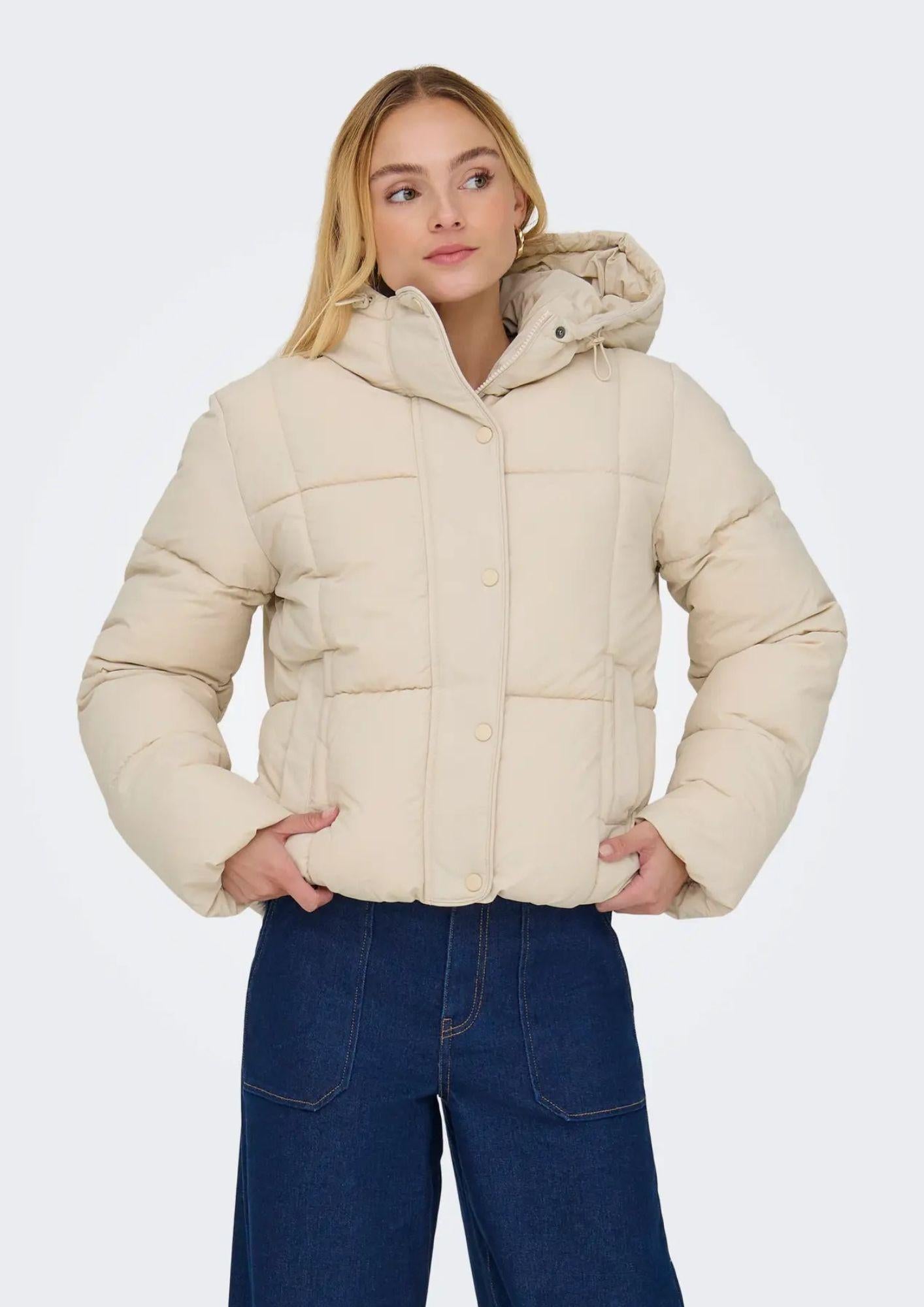Jacqueline De Yong Giacca Invernale Donna Wonder Crema 15353998 Moonbeam JACQUELINE DE YONG
