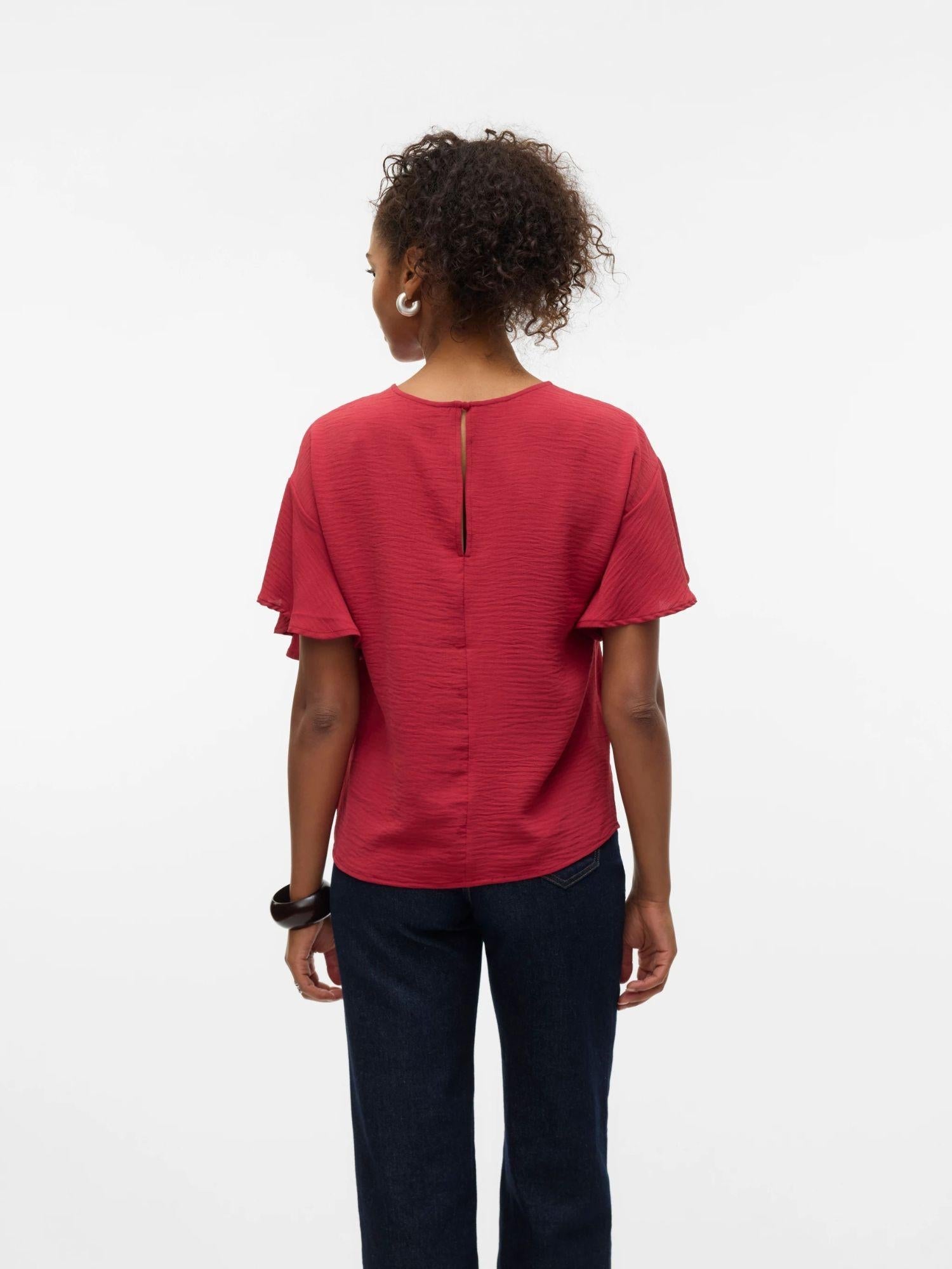 Vero Moda VMALVA Top Donna Karanda Red 10329456 Karanda Red VERO MODA