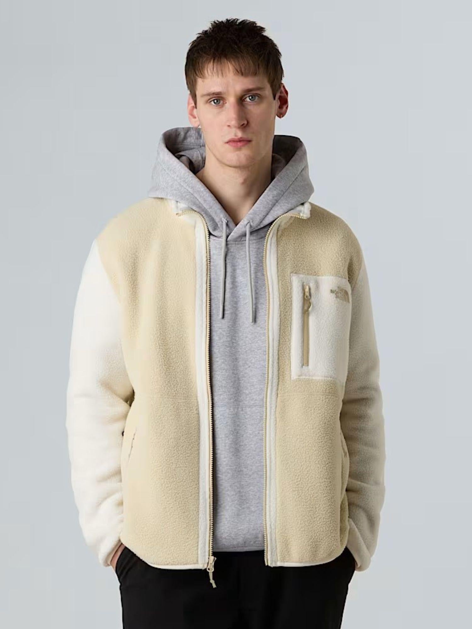 The North Face Giacca in pile Yumiori con cerniera integrale Uomo Gravel White Dune Gravel NF0A883R FR0 THE NORTH FACE