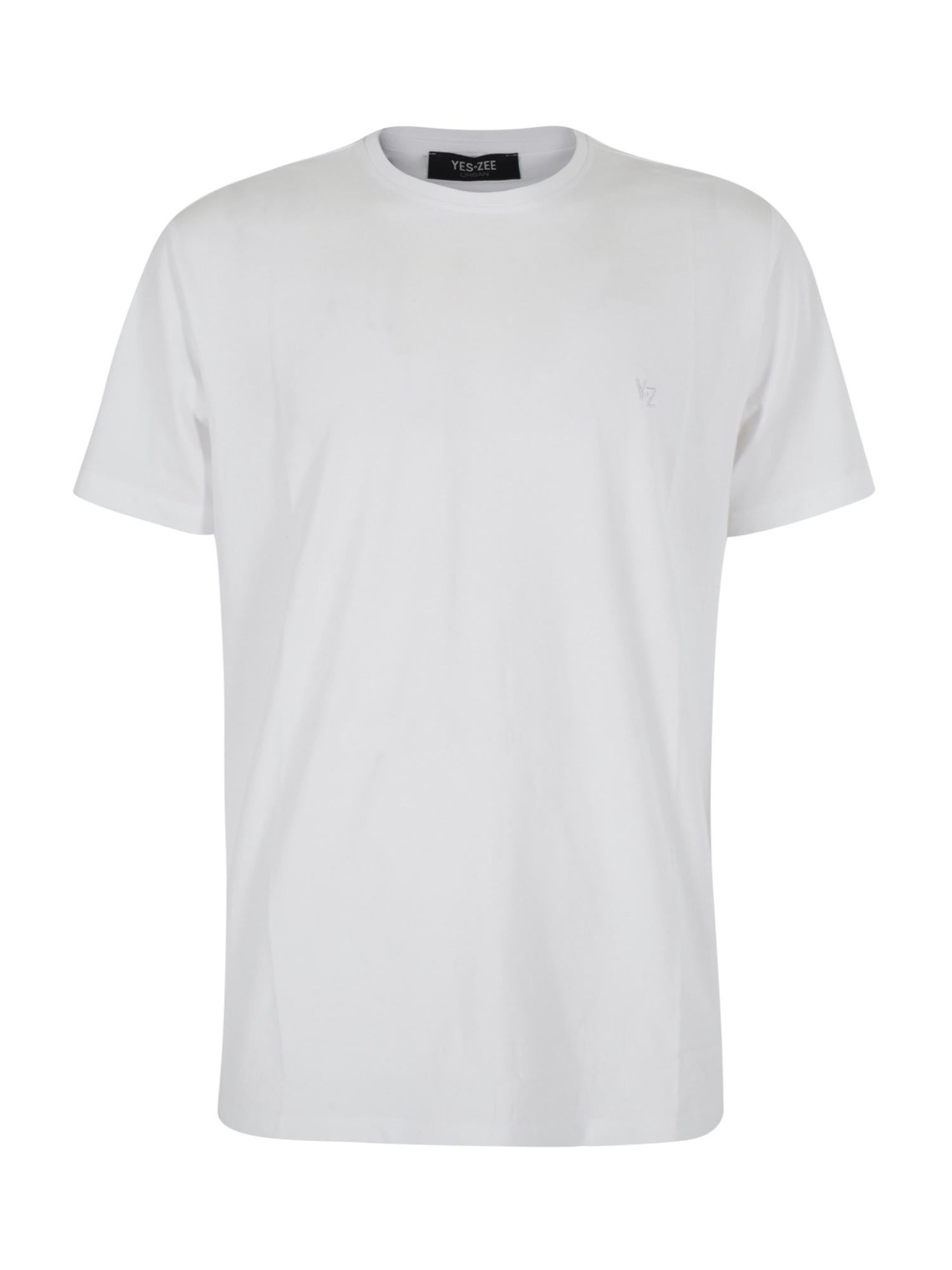 Yes Zee T-Shirt Uomo Bianco T902 S700 0101 YES ZEE