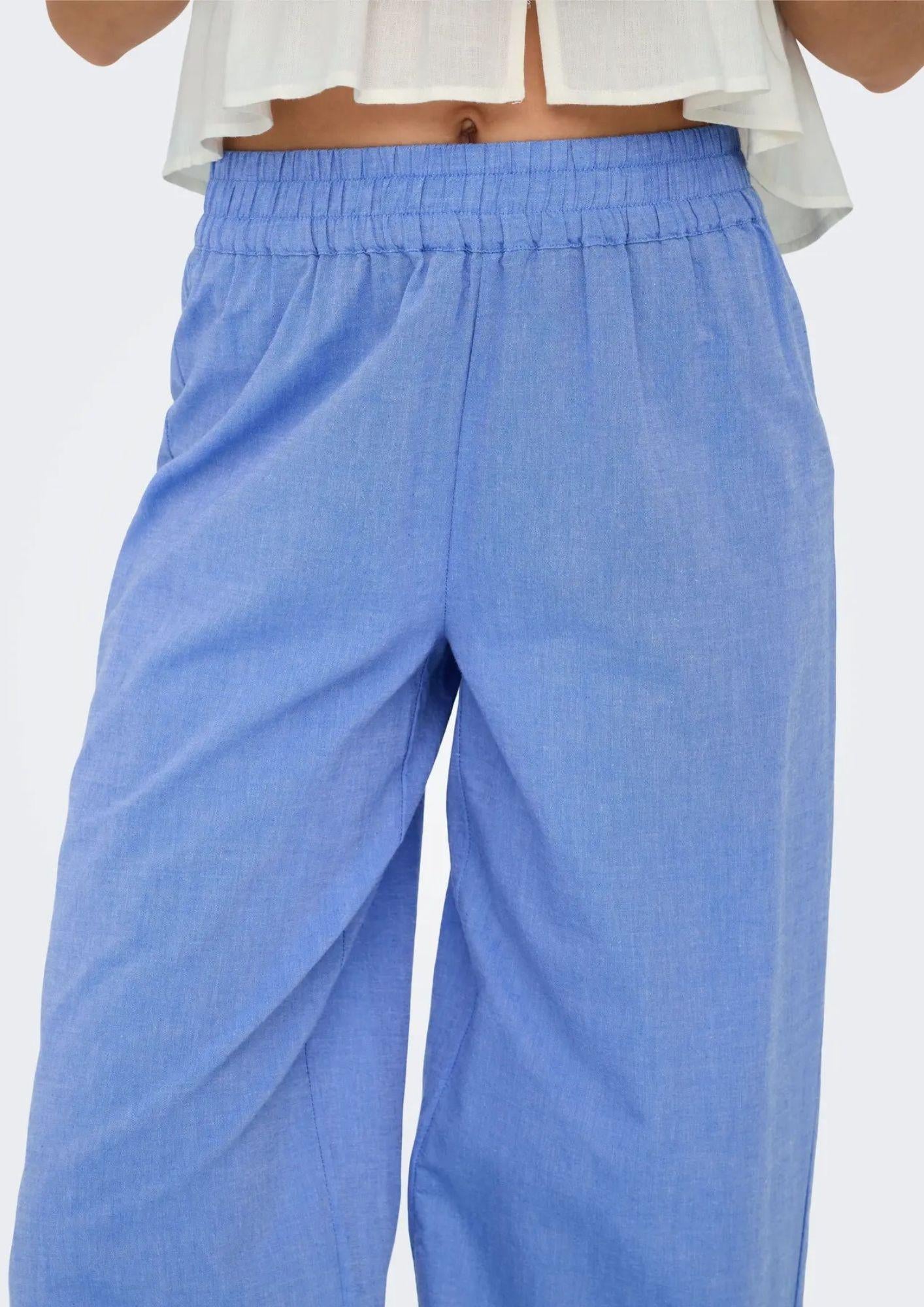 Pantalone Donna Blu 15343184 Blue Bonnet ONLY
