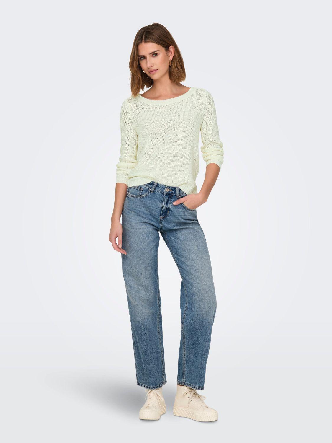 Pullover Donna Cloud Dancer 15113356 Cloud Dancer ONLY