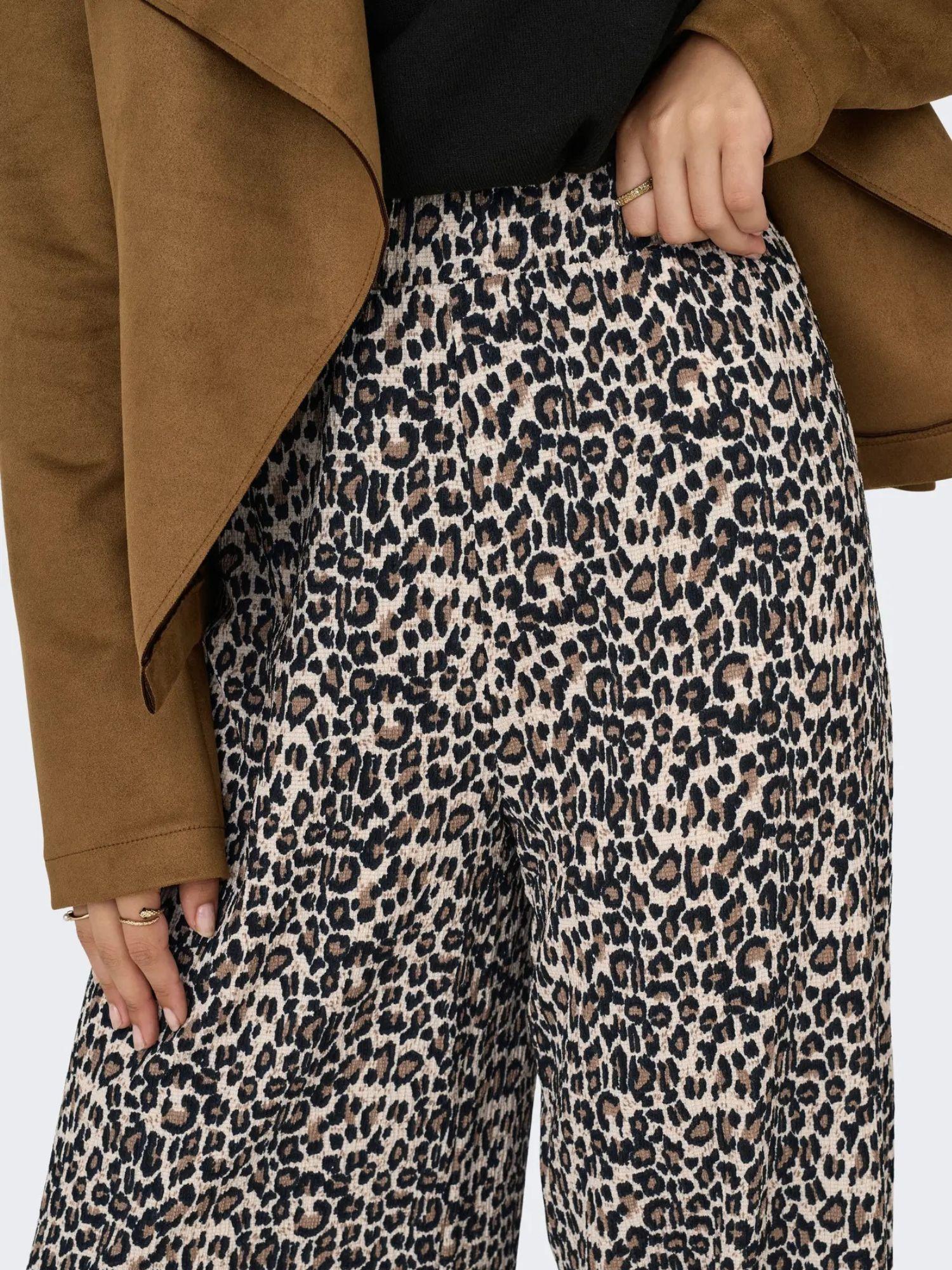 Jacqueline De Yong JDYDEBBIE Pantaloni Wide Fit Donna Birch LEO 15352943 Birch LEO JACQUELINE DE YONG