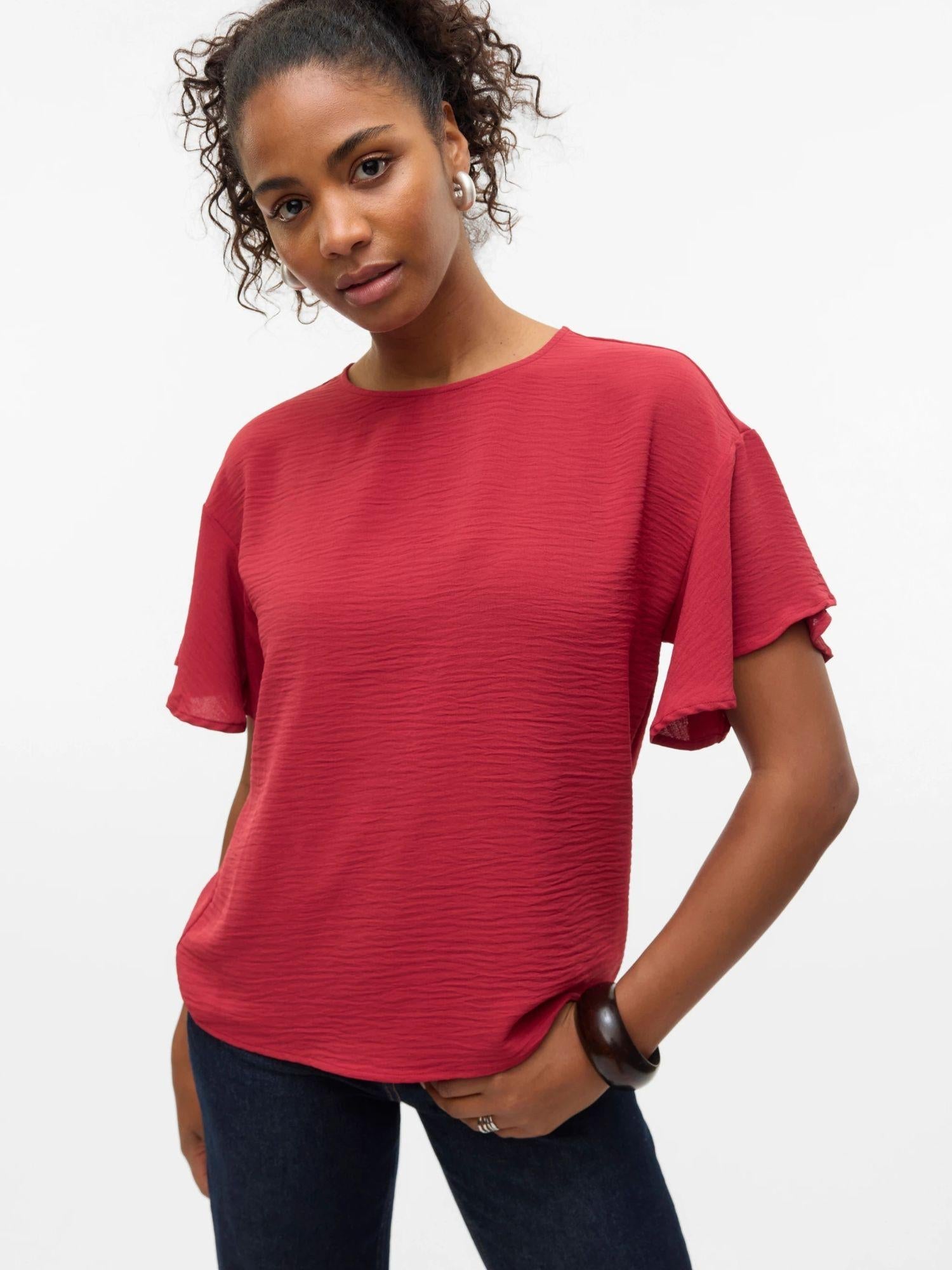 Vero Moda VMALVA Top Donna Karanda Red 10329456 Karanda Red VERO MODA