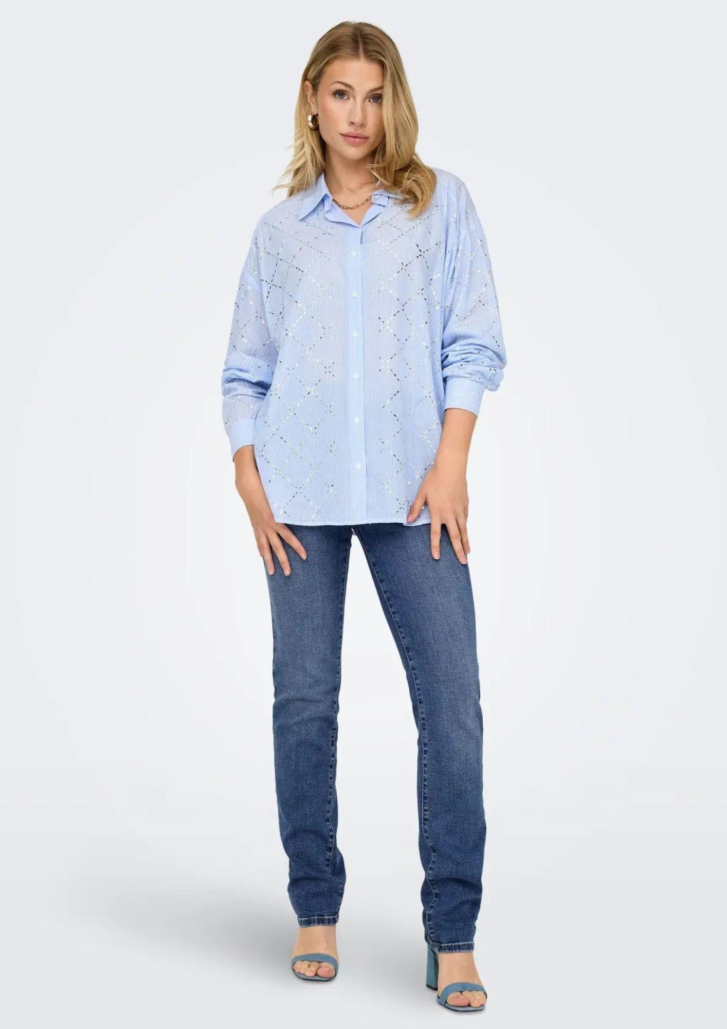 Jeans Donna Only Onlsui Blu Denim Medio 15330805 Medium Blue Denim ONLY