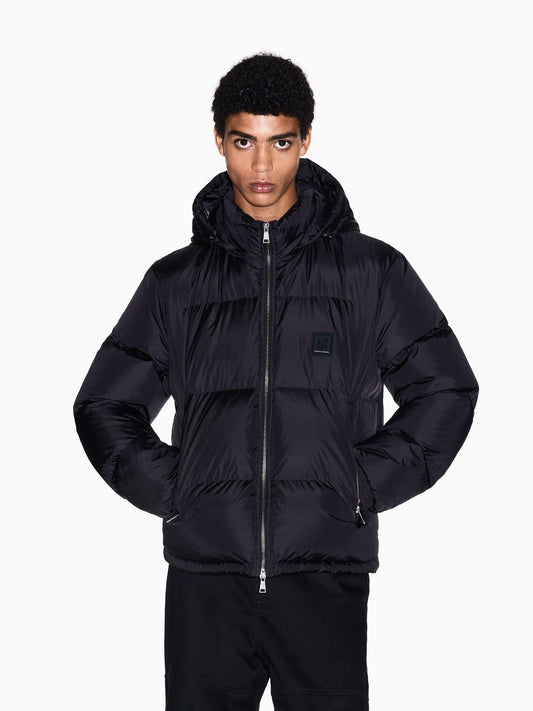 Armani Exchange Piumino Uomo con Cappuccio Nero