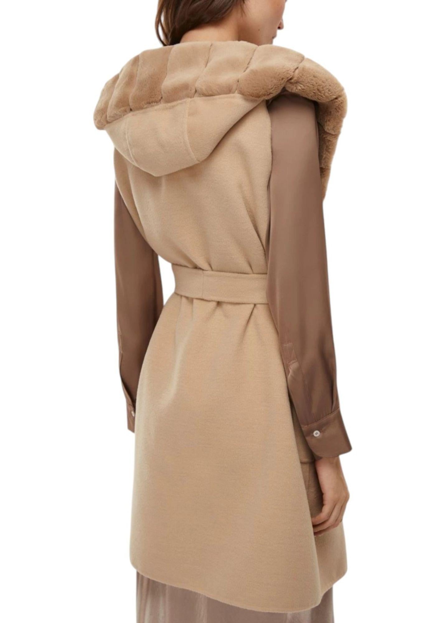 Emme Marella Cappotto Smanicato Formosa Beige 2525276011200 002 EMME MARELLA