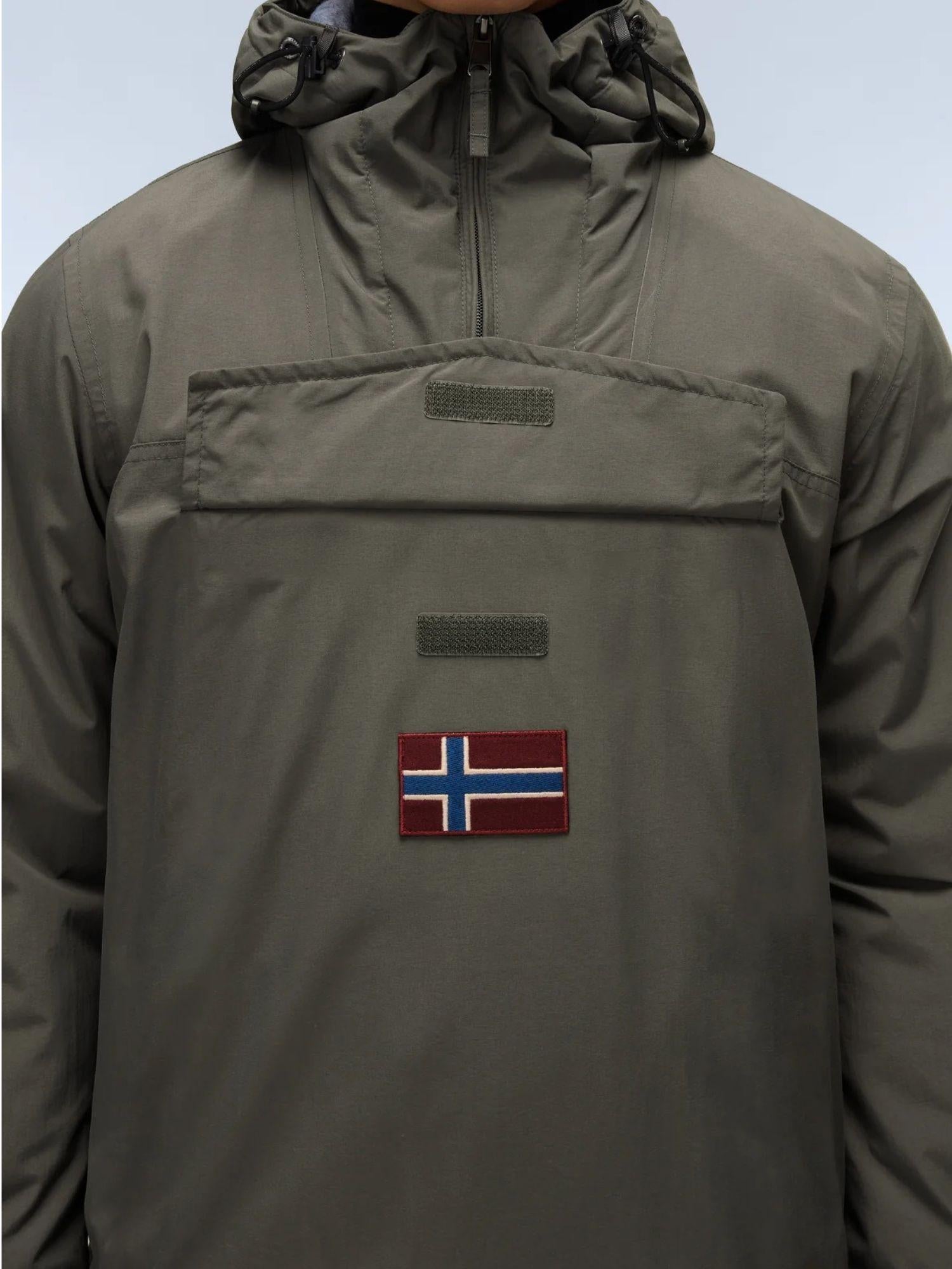 Napapijri Giacca Anorak Rainforest Winter Uomo Verde Tea Leaf NP0A4GMC G0A NAPAPIJRI