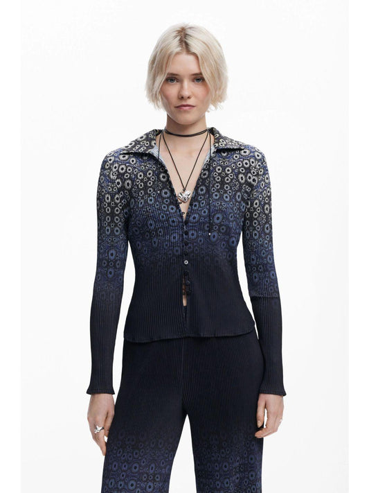 Camicia disegnata da Mr. Christian Lacroix Donna Blu