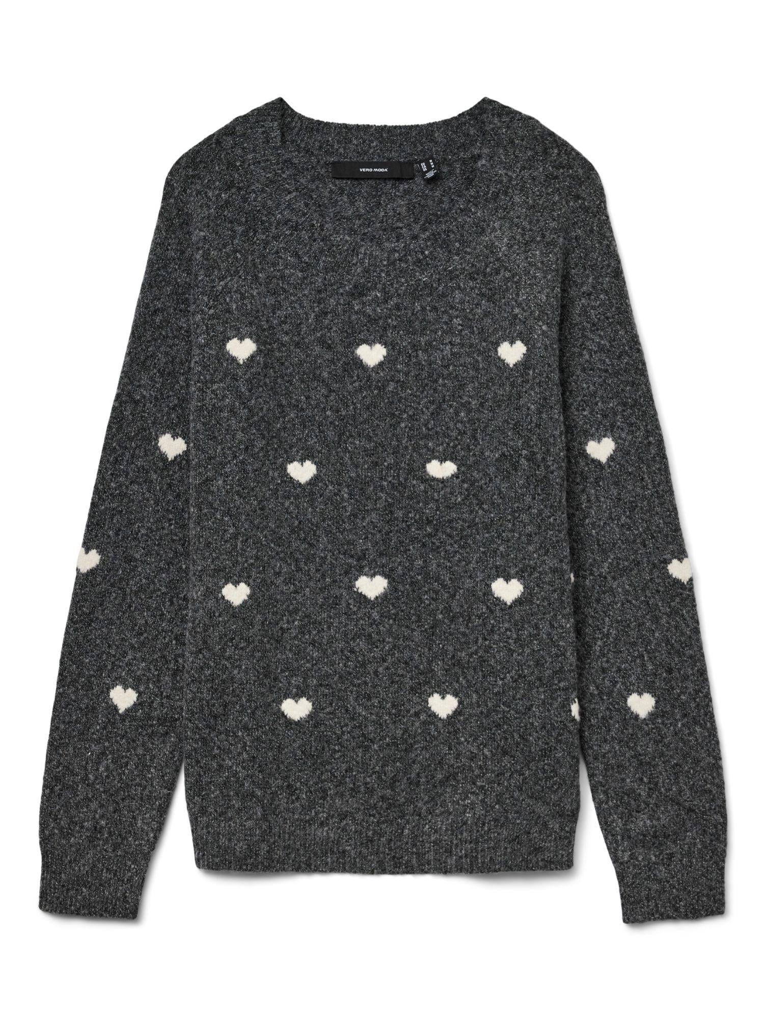 Vero Moda Pullover Donna Doffy Grigio Scuro 10330790 Dark Grey Melange VERO MODA