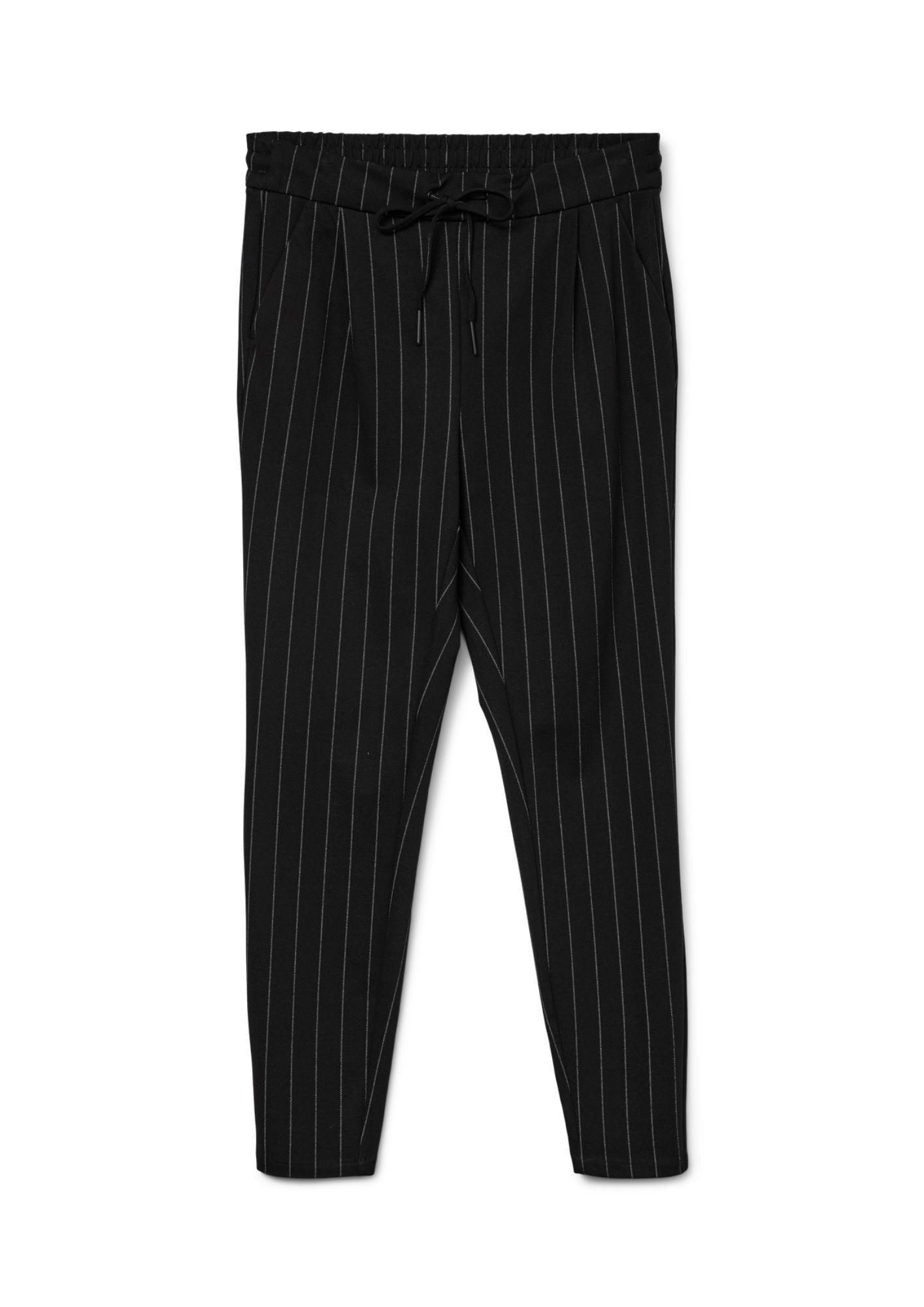 Vero Moda Pantalone Donna Eva Nero Gessato 10197909 Black SNOW WHITE PINSTRIPE VERO MODA