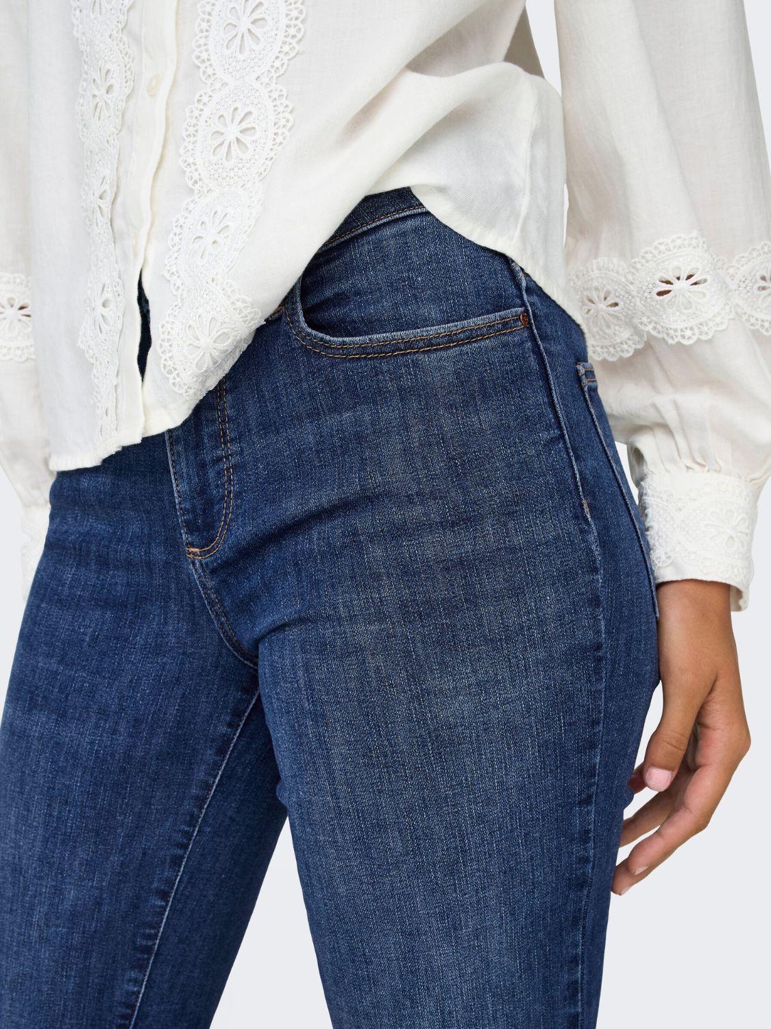 Jeans Flared fit Donna Dark Blue Denim 15337824 Dark Blue Denim ONLY