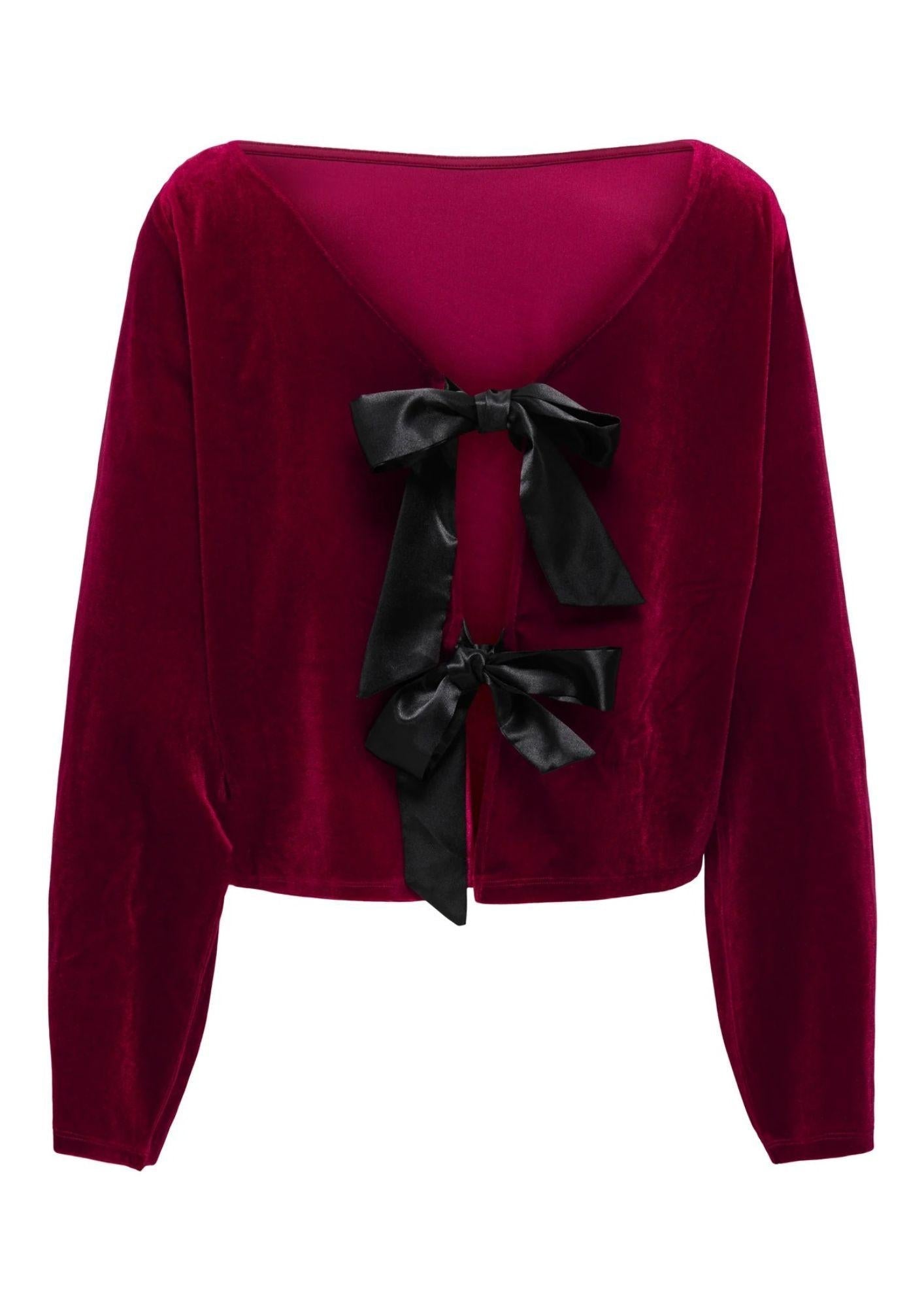 Jacqueline De Yong Maglia Donna Victory Bordeaux 15363518 Winetasting BOW JACQUELINE DE YONG