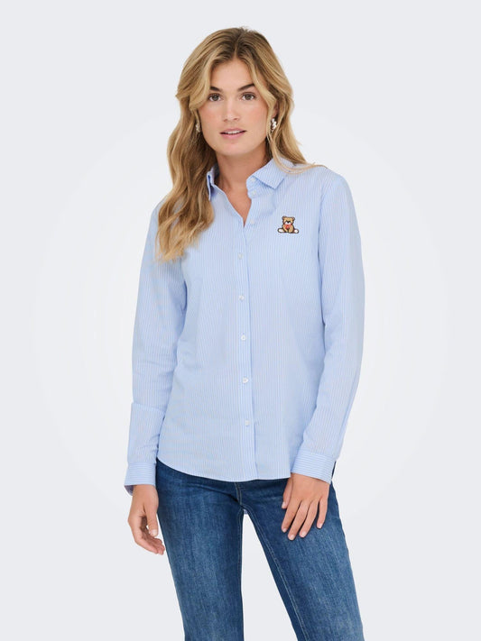 Jacqueline De Yong JDYMIO Camicia Donna Cashmere Blue 15368291 Cashmere Blue JACQUELINE DE YONG
