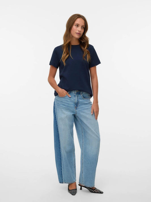 Vero Moda AWNAIMA T-Shirt Donna Dark Sapphire 10294544 Dark Sapphire VERO MODA